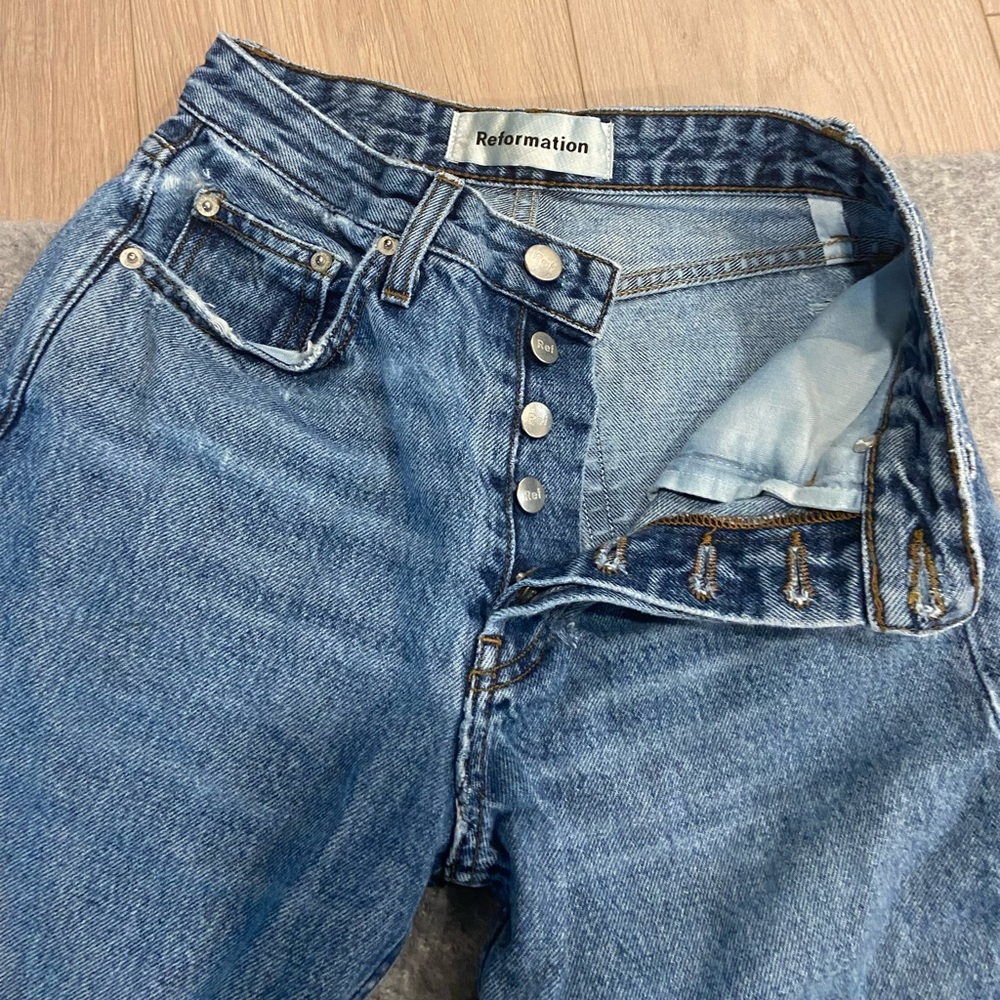 reformation straight leg jeans